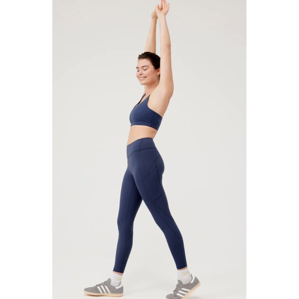 Outdoor Voices Women’s Navy Blue Warmup Leggings Yoga Work Out pants S